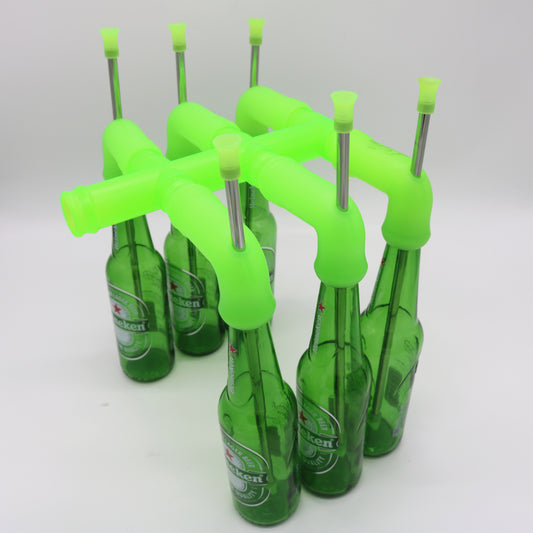 LongPartner six bottles beer snorkel Drinking gift