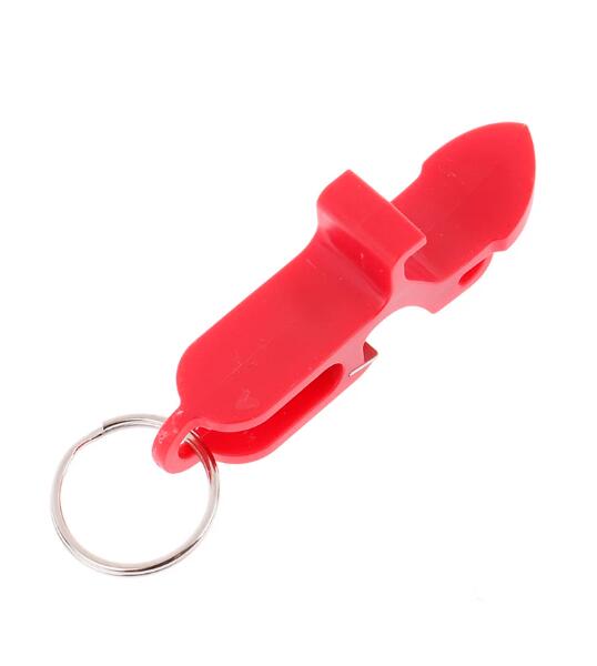 Plastic Shotgun Tool, Bottle Opener Keychain and Beer Can Opener, Black or Red